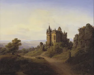 Büresheim slott vid floden Eifel